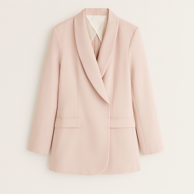 Women’s Tailored Blazer | Office Blazer with Modern Wrap Collar