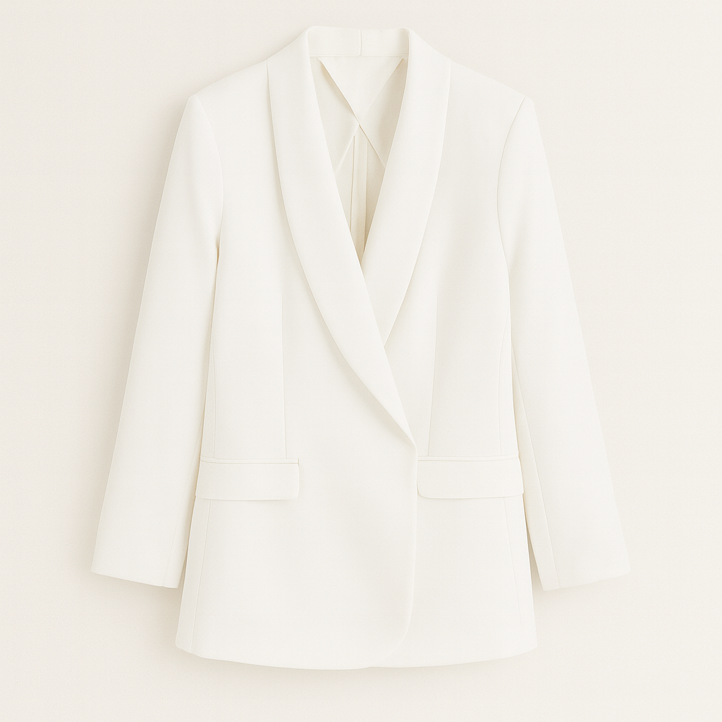 Women’s Tailored Blazer | Office Blazer with Modern Wrap Collar