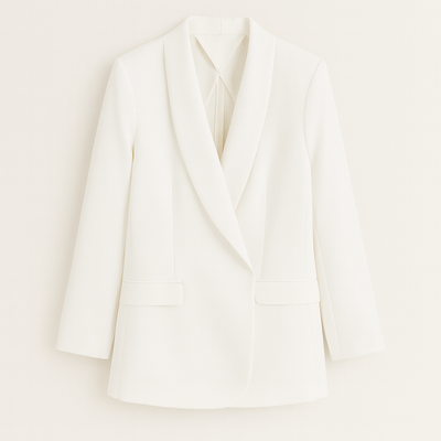 Women’s Tailored Blazer | Office Blazer with Modern Wrap Collar