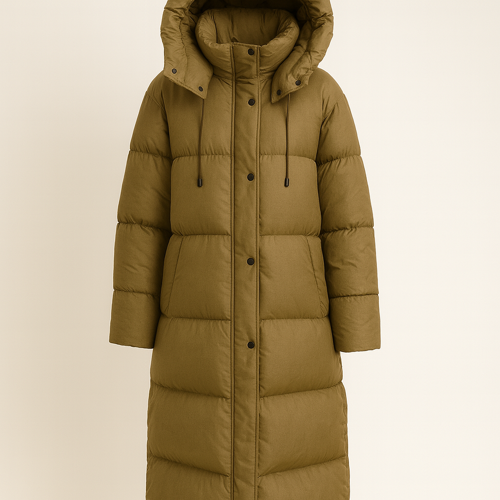 Long Hooded Puffer Coat | Women’s Winter Jacket