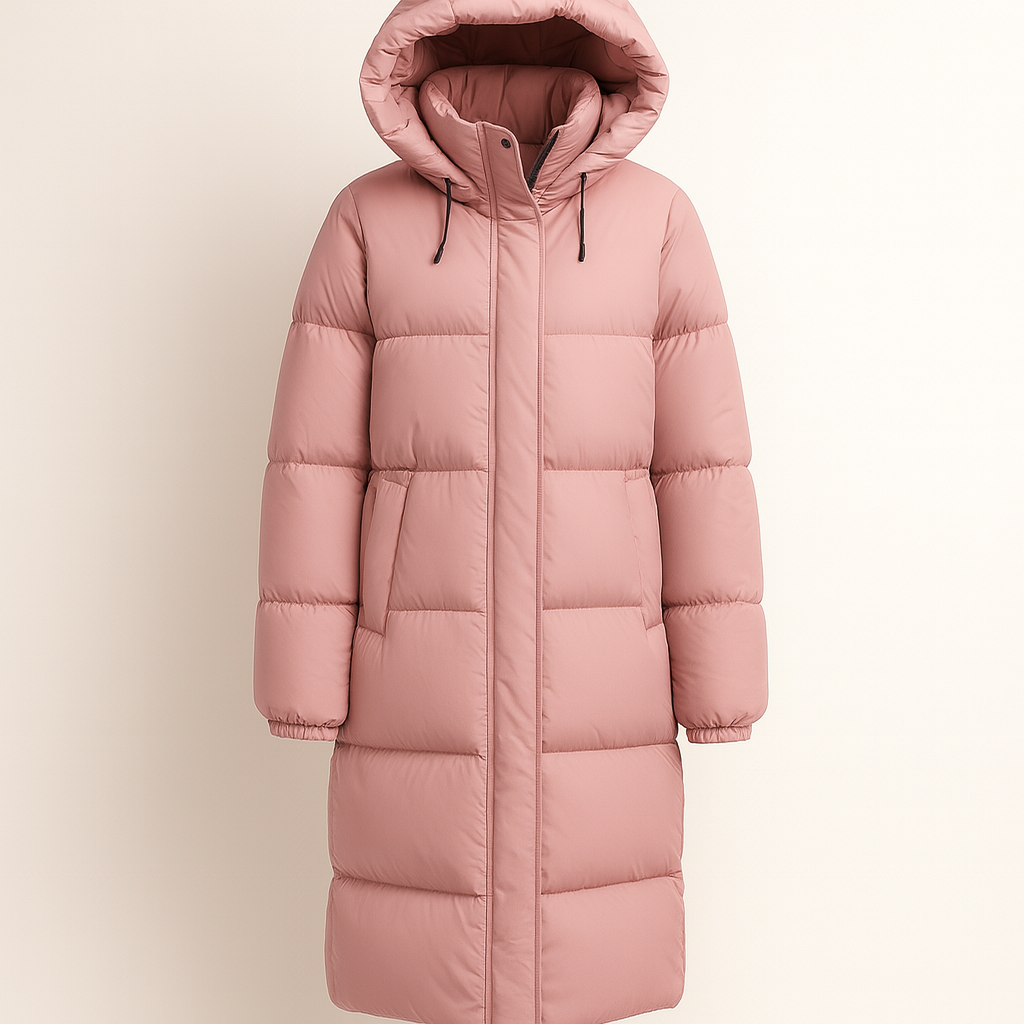 Long Hooded Puffer Coat | Women’s Winter Jacket