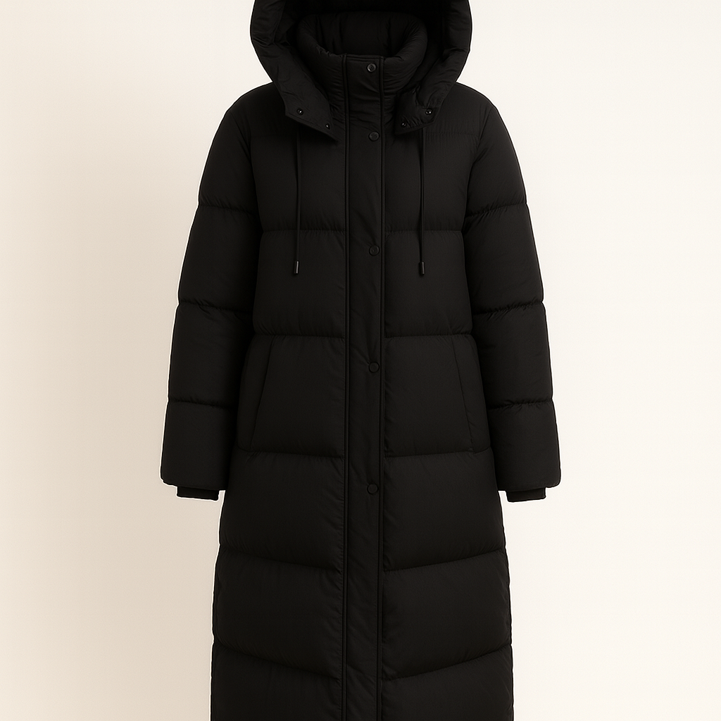 Long Hooded Puffer Coat | Women’s Winter Jacket